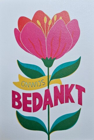 Kaart zamenhof onwijs bedankt